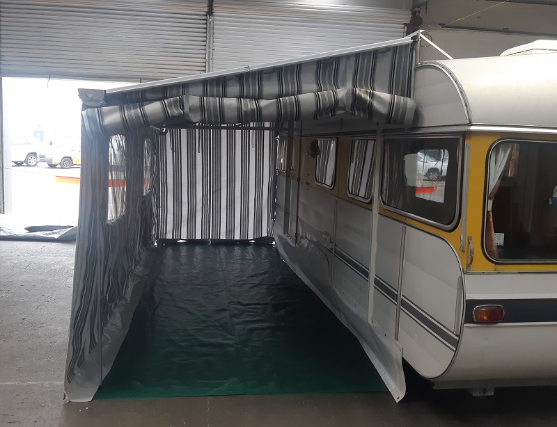 Caravan Awning doubles floor space Hawkes Bay