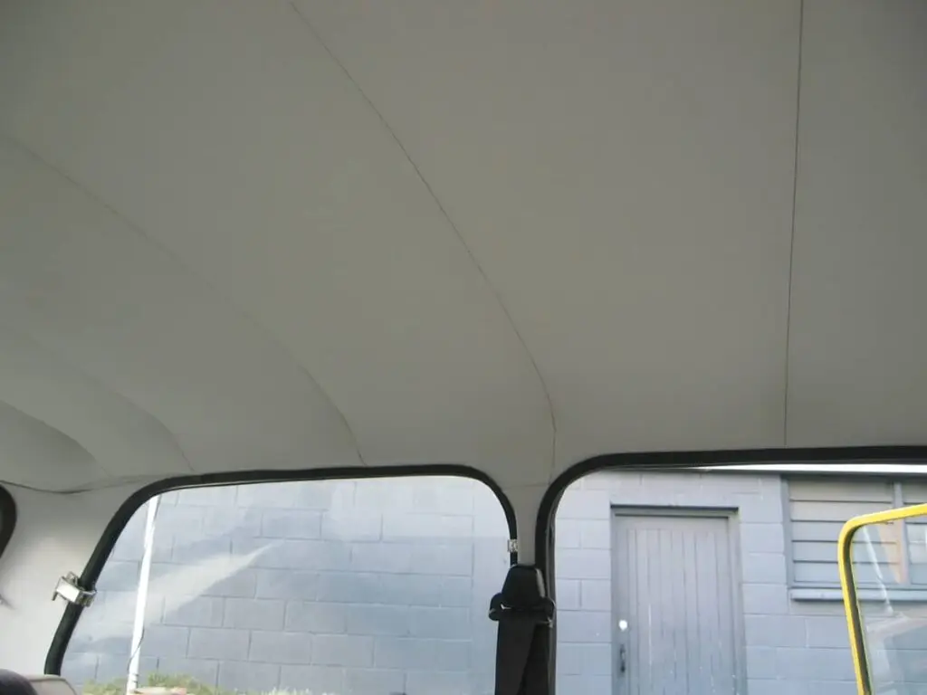Car headlining replacement job on a Mini by Douglas